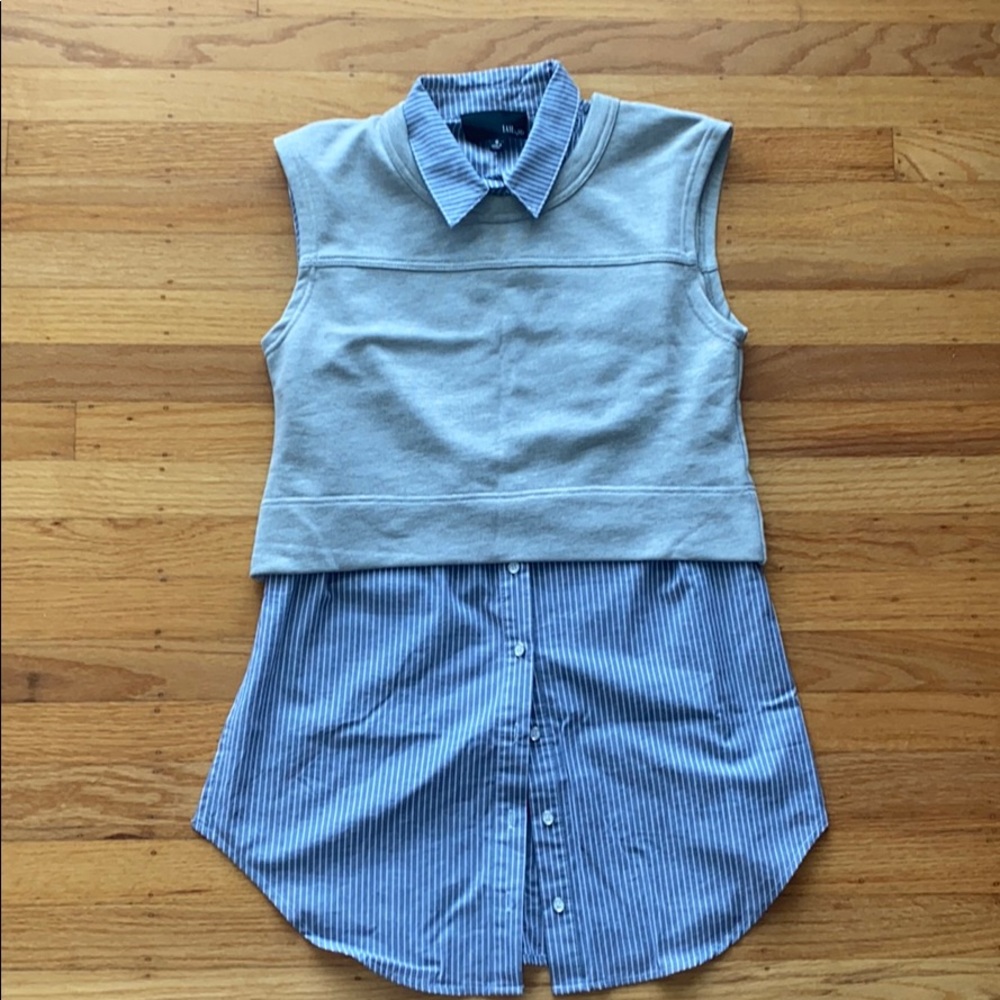 Nordstrom Faye by LED layered top blouse